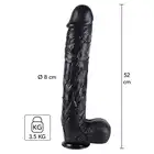 Hidden Desire - Extreme Dong XXXXL 52cm. Gładkie dildo z pvc, szeroka podstawa, ekstremalne doznania