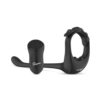 Teazers - Triple Prostate Vibrator with Remote. Stymulator prostaty z regulowanym ringiem, kompleksowa stymulacja w jednym urządzeniu