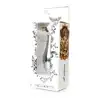 B-Series - Silver Plug Rose M. Luksusowy korek analny ze stali nierdzewnej z eleganckim diamencikiem w kolorze różowym
