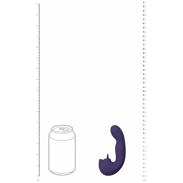 Vive Yumi - Triple Motor G-Spot Finger Motion Vibrator and Flickering Tongue Stimulator - Purple