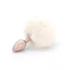 ToyJoy - Enchanting Bunnytail Plug. Biały korek analny o gładkiej powierzchni, zakończony króliczym ogonkiem.