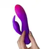 Rocks Off - Glo-Girl Rabbit Purple. Miękka, bezpieczna dla ciała silikonowa powłoka i mocna podwójna stymulacja. 