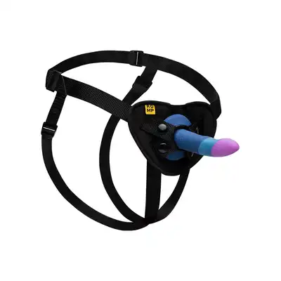 Romp - Piccolo Pegging Kit. Uprząż oraz 5-calowe dildo z przyssawką, idealne do intensywnej penetracji dla początkujących i zaawansowanych. 