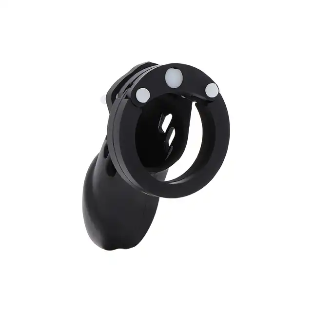Hidden Desire - Extreme Chastity Cock Cage Silicone L. Silikonowa klatka, regulowane dopasowanie, kontrola erekcji