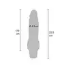 ToyJoy - Dual Density Smooth Vibrator. Jedwabiście gładki wibrator z twardym rdzeniem i realistycznie odwzorowanymi detalami.