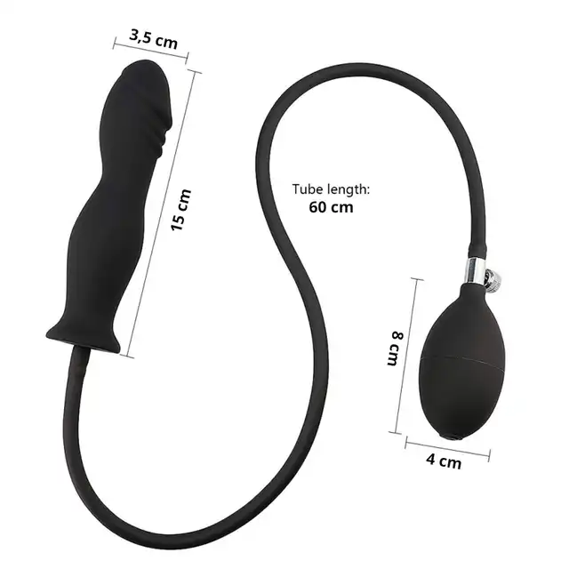 Erospace - Wild Play Inflatable Anal Plug. Pompowany korek analny, intensywna stymulacja i pełna kontrola doznań