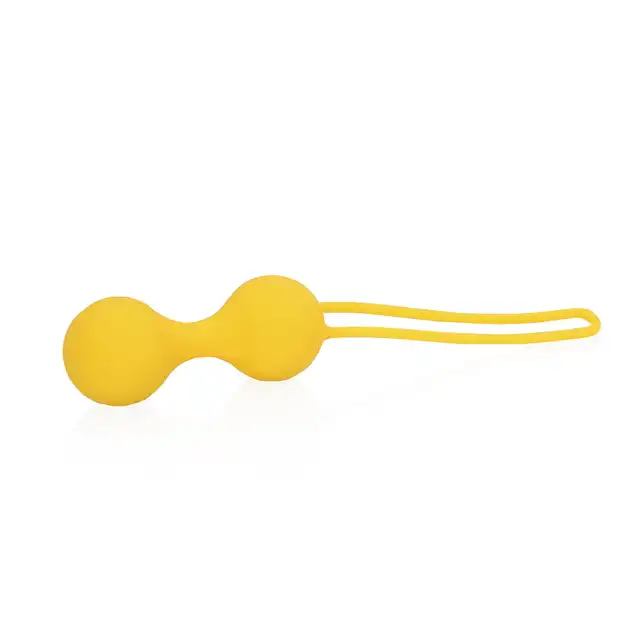Loveline - Kegel Ball Exercise Set Lemonade Yellow. Zestaw 3 kulek gejszy do treningu mięśni kegla