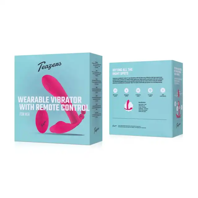 Teazers - Wearable Vibrator with Remote. Wyjątkowy wibrator do potrójnej stymulacji, eksploracja przyjemności na nowym poziomie