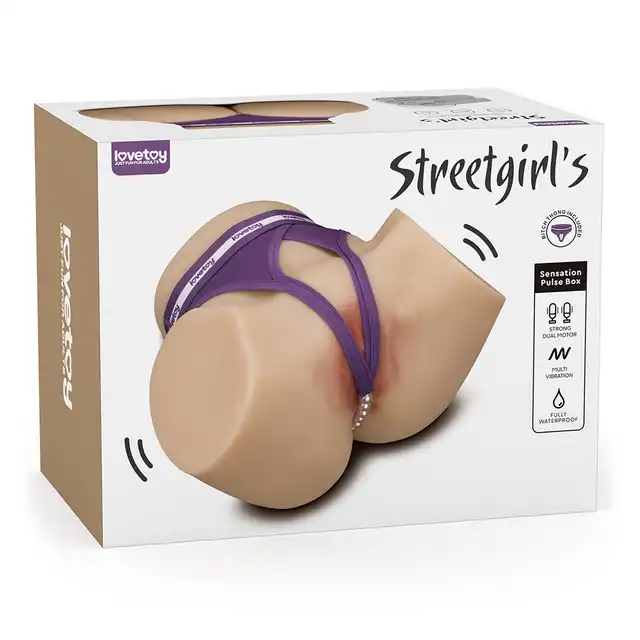 Lovetoy - Streetgirl’s Dual Motor Sensation Pulse. Realistyczny, wibrujący masturbator premium z technologią Sensation Pulse i 7 trybami głębokiej stymulacji.
