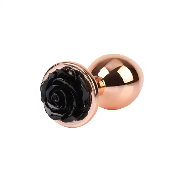 Matrix Mont -Evil Rose Anal Plug. Czerń, elegancja i delikatna stymulacja w rozmiarze M.