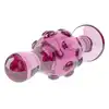 LoveToy - Dildo 4.5" Glass Romance. Różowe szklane dildo – luksusowe, schładzane i podgrzewane, z pudełkiem upominkowym