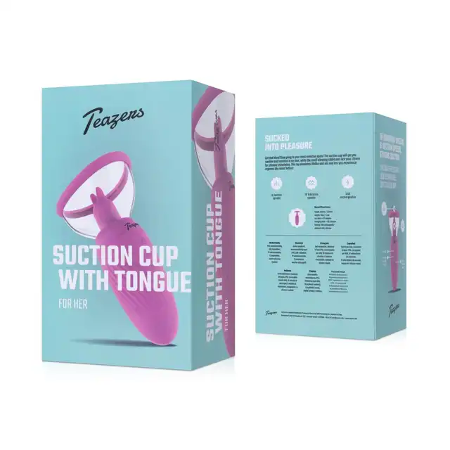 Teazers - Suction Cup with Clitoris Vibrator. Wibrator łechtaczkowy z funkcją ssania, intensywna przyjemność na wyciągnięcie ręki