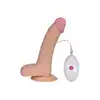 Lovetoy - The Ultra Soft Dude 8.8 Inch Vibrating. Realistyczne dildo, które łączy ultra miękką skórę i funkcję wibracji 