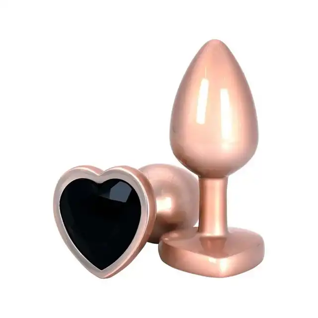 ToyJoy -  Happiness Time to Shine. Plug analny z uroczą cyrkonią w kształcie serca 