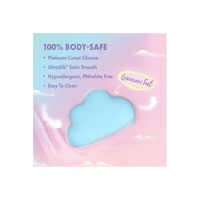 Blush - Play with me Cuddle Cloud Body Massager Blue. Uroczy stymulator łechtaczki w kształcie chmurki