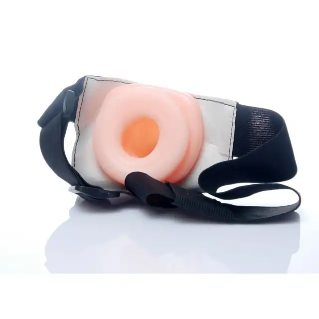 Boys Series - Damian Hollow Strap-on. Męski strapon z miękkiego materiału o realistycznym designie