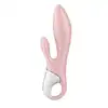 Satisfyer - Air Pump Bunny 3 Pink. Intensywnie stymulujący wibrator z króliczkiem i nadmuchiwaną końcówką dla niezrównanych doznań
