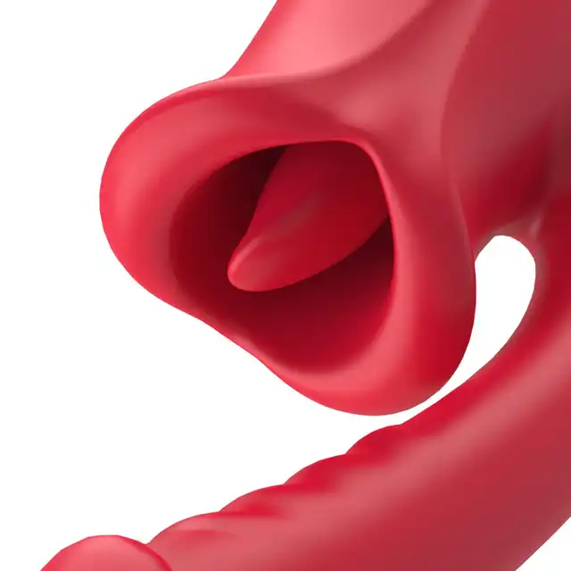 Teazers - Dildo with Clitoris Stimulator. Wyjątkowy wibrator do intensywnej stymulacji wewnętrznej i zewnętrznej, wibracje i lizanie