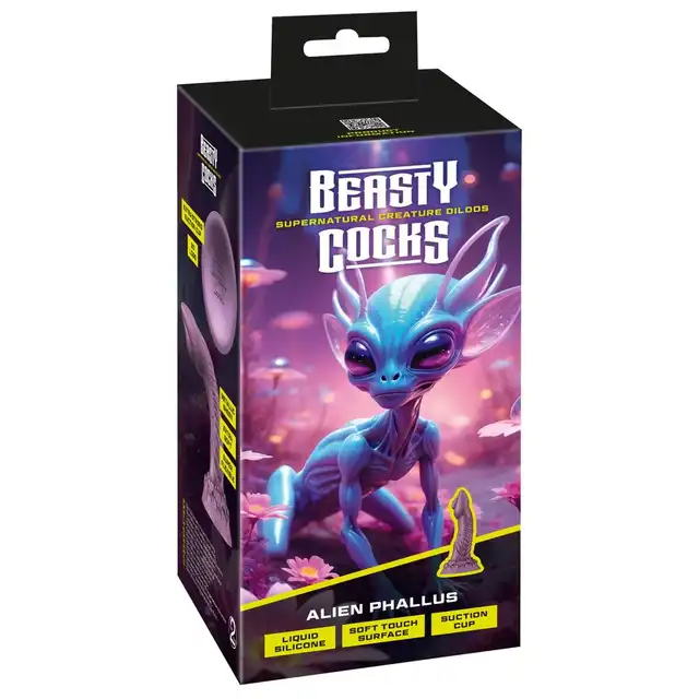 Beasty Cocks - Alien Phallus. Metaliczne wykończenie i fantazyjna struktura dla wyjątkowej stymulacji. 
