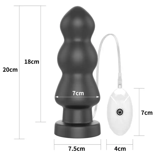 LoveToy - Vibrating Anal Rigger. Wibrujący plug analny XXL, wyzwanie, które zabierze Cię na wyżyny przyjemności