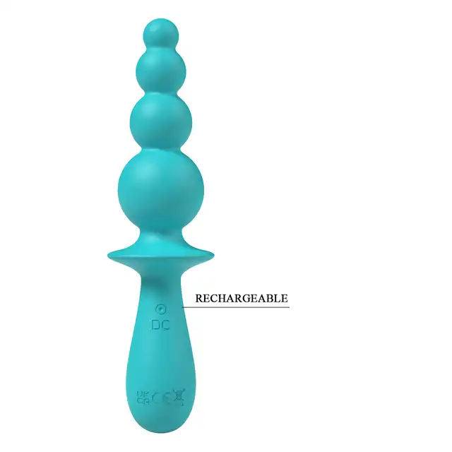 Party Up – Evajane Blue. Wibrator z koralikami, aksamitna moc i niezapomniane doznania