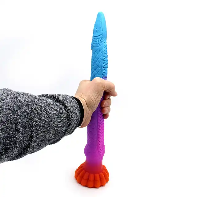 Kiotos Monstar - Dildo Beast 91.Fantazyjne dildo w smoczym kształcie i fluorescencyjnych kolorach