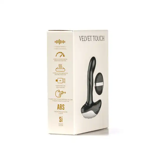 Velvet Touch – Masażer Prostaty Sterowany Zdalnie. Inteligentny masażer z funkcją podgrzewania i 7 trybami wibracji dla maksymalnej stymulacji