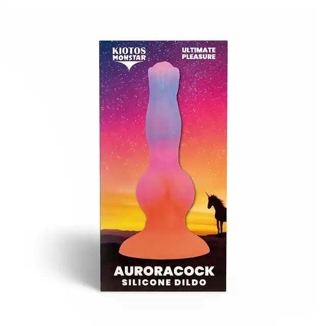 Kiotos Monstar - Cox AuroraCock. Niezwykłe dildo o hipnotyzującym designie, bulwiastym kształcie, inspirowanym barwami odległych galaktyk