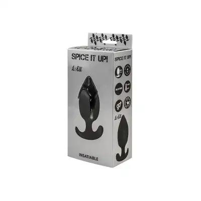 Lola Toys Plug - Anal Spice It Up Insatiable Black. Nowoczesny korek analny zaprojektowany z myślą o intensywnych, a jednocześnie dyskretnych doznaniach. 