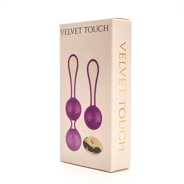 Velvet Touch – Kulki Kegla Wibrujące Sterowane Zdalnie Fioletowe. Inteligentny trening mięśni Kegla z 3 prędkościami i 7 trybami wibracji