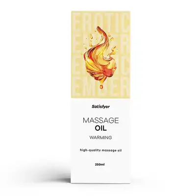 Satisfyer - Warming High-Quality Massage Oil. Naturalny, olejek do masażu z efektem rozgrzewającym
