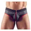 Svenjoyment – Men’s JockL L. Neoprenowy jock z czerwonym akcentem i zamkiem dla odważnych mężczyzn