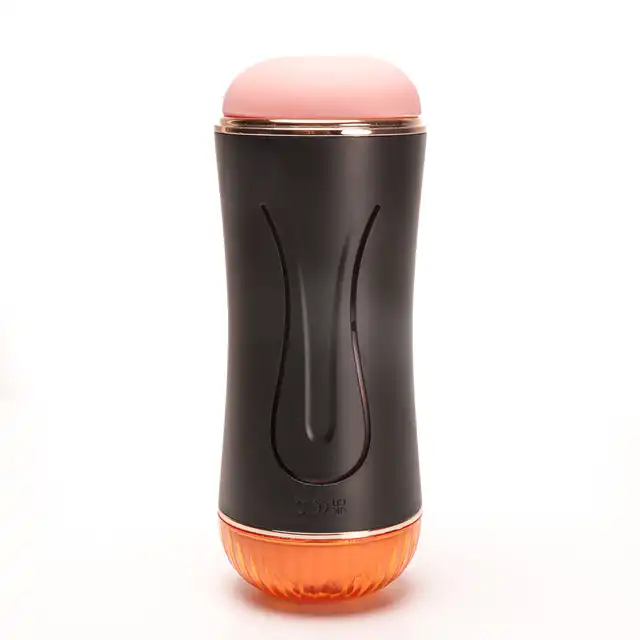 Velvet Touch - Masturbator z Wibracją Dwustronny Wagina i Anus. Realistyczny gadżet z cyberskóry z 7 trybami wibracji i magnetycznym ładowaniem USB