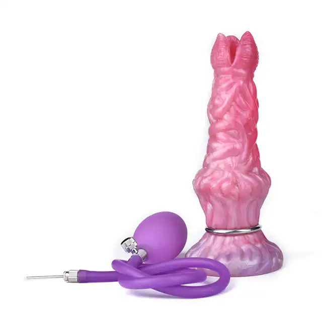 Kiotos Monstar - Cox AlienspawnCock. Unikalne, teksturowane dildo w intensywnych odcieniach różu i fioletu zapewniające kosmiczne doznania
