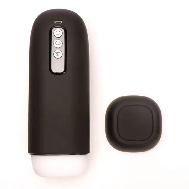 Velvet Touch – Masturbator z Wibracją i Ssaniem Cyberskóra Ładowany USB Czarny. Realistyczne doznania dzięki zaawansowanej technologii wibracji i ssania