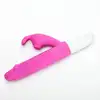 Velvet Touch – Wibrator Silikonowy Typ Króliczek Ładowany USB Fioletowy. Zmysłowy wibrator z funkcją podgrzewania i podwójną stymulacją dla pełni doznań