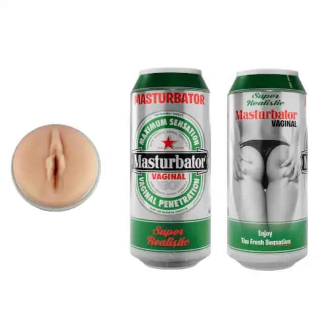 Silexd - Beer Masturbator Vagina II. Realistyczny masturbator ukryty w puszce piwa dla dyskretnej i intensywnej przyjemności.