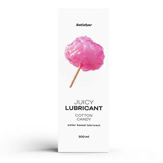 Satisfyer - Juicy Cotton Candy. Wodny lubrykant intensywne nawilżający z kuszącym aromatem o zapachu waty cukrowej 300 ml