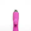 Velvet Touch – Wibrator Silikonowy Typ Króliczek Ładowany USB Fioletowy. Elegancki wibrator z funkcją magnetycznego uderzenia i podwójną stymulacją dla intensywnych doznań