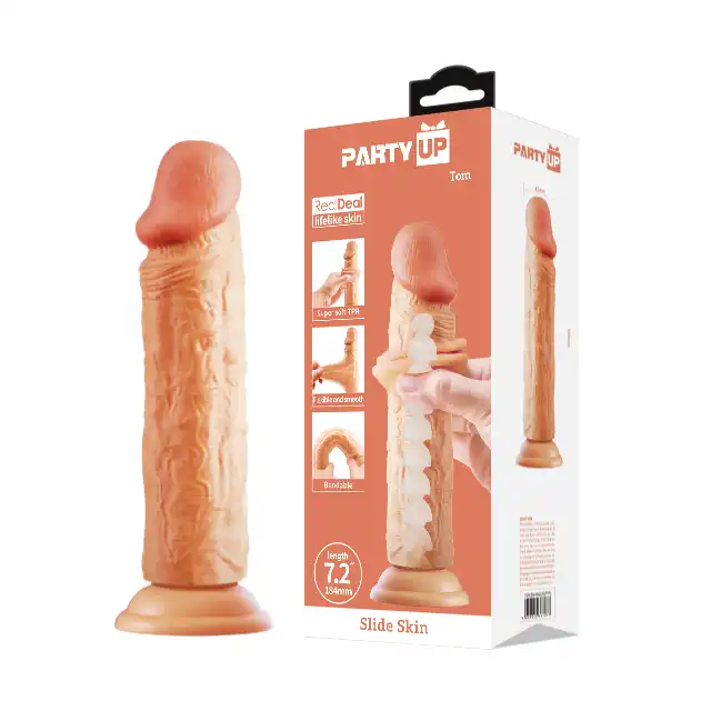 Party Up - Tom. Potężne dildo stworzone z myślą o miłośnikach intensywnych, realistycznych wrażeń