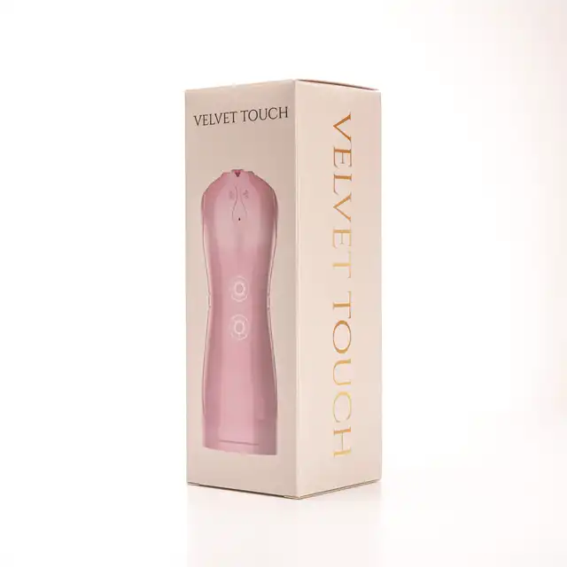 Velvet Touch - Masturbator z Wibracją Wagina. Realistyczny masturbtor z cyberskóry z 7 trybami wibracji, funkcją interaktywną i magnetycznym uderzeniem.