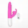 Velvet Touch – Wibrator Silikonowy Typ Króliczek Ładowany USB Fioletowy. Zmysłowy wibrator z funkcją podgrzewania i podwójną stymulacją dla pełni doznań