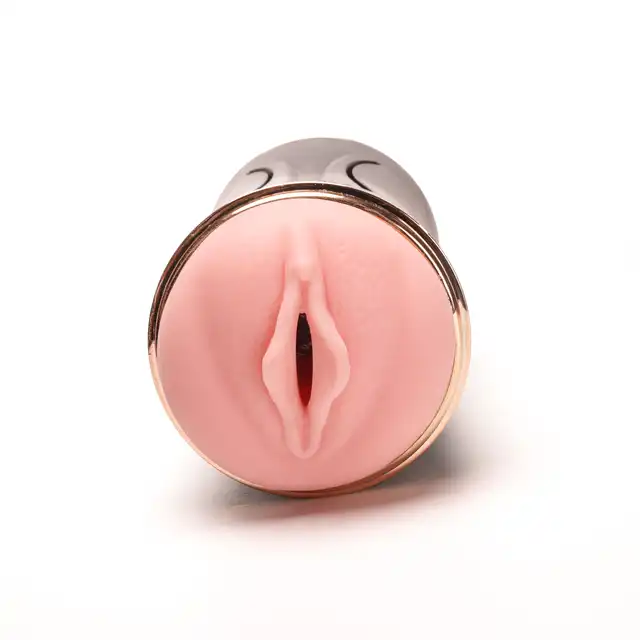 Velvet Touch - Masturbator z Wibracją Dwustronny Wagina i Anus. Realistyczny gadżet z cyberskóry z 7 trybami wibracji i magnetycznym ładowaniem USB