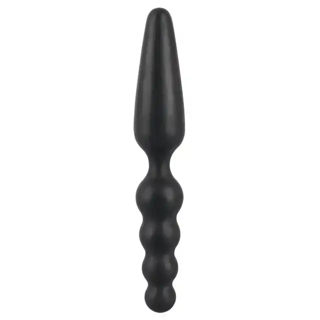 NMC – Buttplug Ass-Jacker. Dwustronna czarna, silikonowa zatyczka analna.