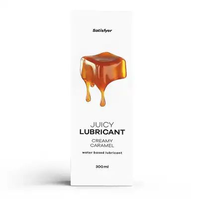 Satisfyer -  Creamy Caramel. Wodny lubrykant o kuszącym karmelowym aromacie 300 ml