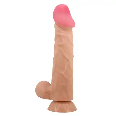 Baile – Sliding Skin 9,4''. Realistyczne dildo z innowacyjną technologią przesuwanej skóry, żyłkowanym trzonem i solidną przyssawką