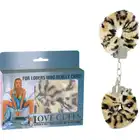 Dream Toy - Leopard Love Cuff. Metalowe kajdanki z futerkiem w panterkę