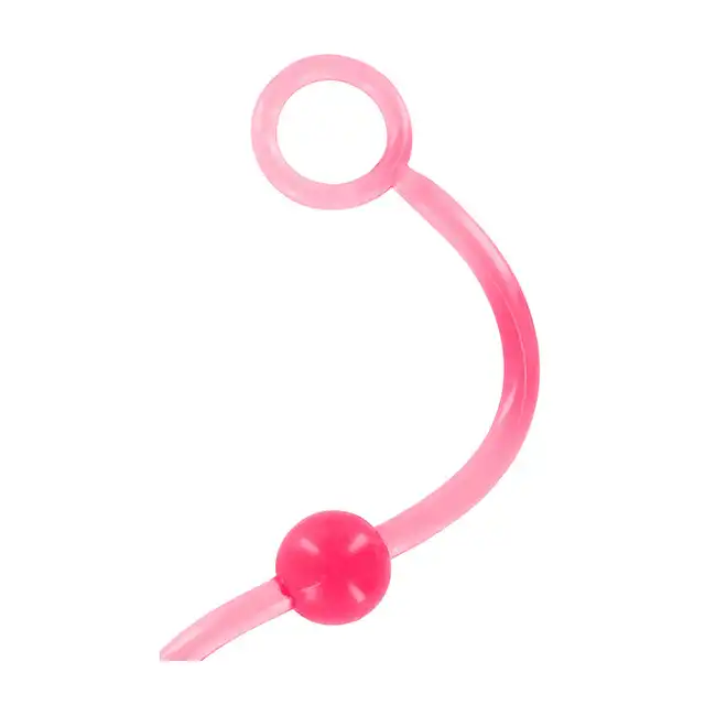 Seven Creations - Jumbo Jelly Pleasure Beads Rosa. Miękkie, żelowe koraliki analne dla intensywnych doznań