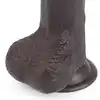 LoveToy - Dildo 7'' Sliding Skin Dual Layer Dong Black. Realistyczny penis z technologią podwójnej gęstości i ruchomą skórą dla maksymalnie naturalnych doznań.