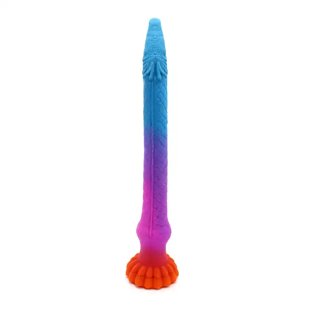 Kiotos Monstar - Dildo Beast 91.Fantazyjne dildo w smoczym kształcie i fluorescencyjnych kolorach